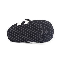 Cute Walk by Babyhug Velcro Closure Solid Booties - Black