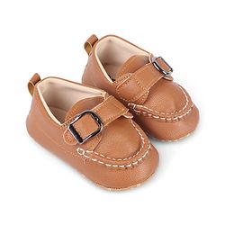 Cute Walk by Babyhug Velcro Closure Solid Booties - Brown