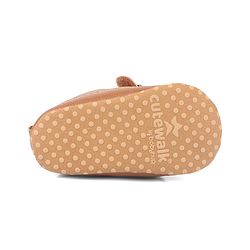 Cute Walk by Babyhug Velcro Closure Solid Booties - Brown