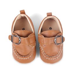 Cute Walk by Babyhug Velcro Closure Solid Booties - Brown