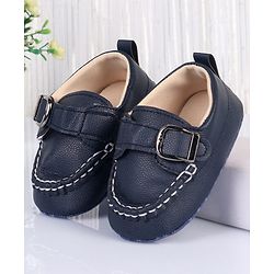 Cute Walk by Babyhug Velcro Closure Solid Booties - Brown