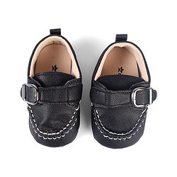 Cute Walk by Babyhug Velcro Closure Solid Booties - Brown