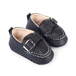 Cute Walk by Babyhug Velcro Closure Solid Booties - Brown