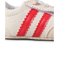 Cute Walk by Babyhug Lace Up Booties with Stripes - Red
