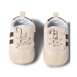 Cute Walk by Babyhug Lace Up Booties with Stripes - Red