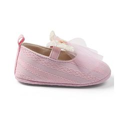 Cute Walk by Babyhug Slip On Booties with Bow Applique - Purple
