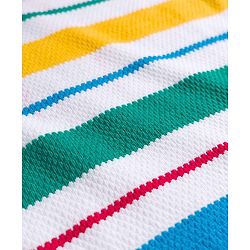Babyhug Single Jersey Knit Half Sleeves Striped T-Shirt & Shorts Set - Multicolor