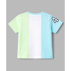 Babyhug Single Jersey Knit Half Sleeves Cut N Sew T-Shirt & Shorts Set - Multicolor