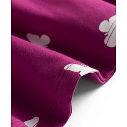 Babyhug Cotton Knit Frocks with Bloomer/Short, Butterfly Print, Round Neck Purple 0-0 Months