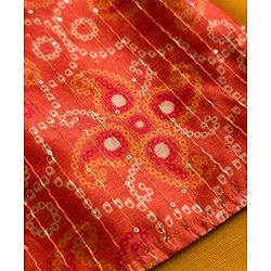 Babyhug Cotton Blend Woven Full Sleeves Kurta Pyjama Set With Sequinned & Printed Jacket - Mustard