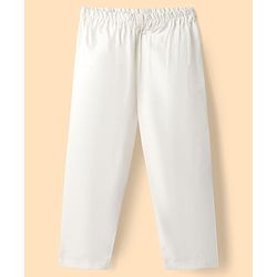Babyhug Cambric Woven Full Sleeves Kurta Pyjama Set With Floral Print - Light Green