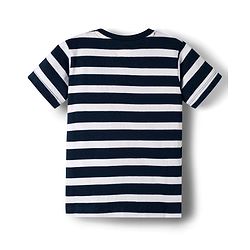 Babyhug 100% Cotton Knit Half Sleeves Striped & Animal Printed T-Shirt & Shorts Set - Yellow