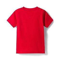 Babyhug 100% Cotton Knit Half Sleeves Bear Printed T-Shirt & Shorts Set - Red & Navy Blue