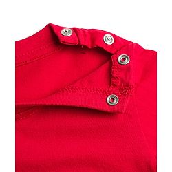 Babyhug 100% Cotton Knit Full Sleeves T-Shirt & Pyjama Night Suit With Teddy Bear Print - Red