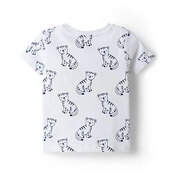 Babyhug 100% Cotton Knit Half Sleeves Animal Printed T-Shirts Pack of 3 - Multicolor