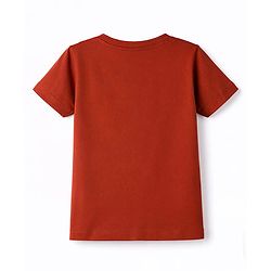 Babyhug Cotton Knit T-Shirt Half Sleeves with Graphic Print Multi Color 6-9 Months