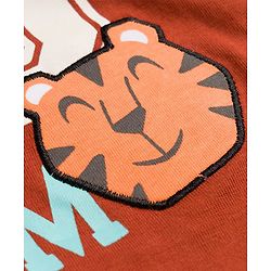 Babyhug Cotton Knit T-Shirt Half Sleeves with Graphic Print Multi Color 6-9 Months
