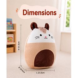 Babyhug Height 40cm Squishy Mouse Plush Pillow Ultra-Soft Cuddly Cushion Toy for Kids | Huggable Plush Pillow for Sleep & Play | Lightweight & Cozy | Nursery Decor & Gifting | Super Soft | BIS