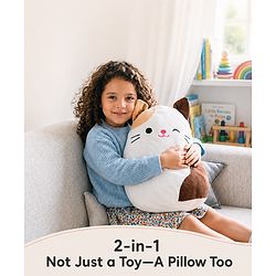 Babyhug Height 40cm Squishy Mouse Plush Pillow Ultra-Soft Cuddly Cushion Toy for Kids | Huggable Plush Pillow for Sleep & Play | Lightweight & Cozy | Nursery Decor & Gifting | Super Soft | BIS
