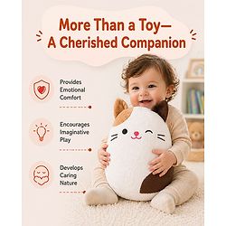 Babyhug Height 40cm Squishy Mouse Plush Pillow Ultra-Soft Cuddly Cushion Toy for Kids | Huggable Plush Pillow for Sleep & Play | Lightweight & Cozy | Nursery Decor & Gifting | Super Soft | BIS