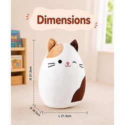 Babyhug Height 40cm Squishy Mouse Plush Pillow Ultra-Soft Cuddly Cushion Toy for Kids | Huggable Plush Pillow for Sleep & Play | Lightweight & Cozy | Nursery Decor & Gifting | Super Soft | BIS