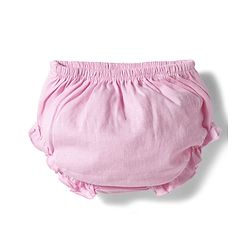 Babyhug Single Jersey Knit Half Sleeves Heart Printed Frock with Bow Applique Bloomer & Headband - Pink