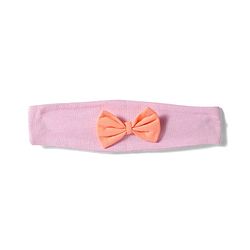 Babyhug Single Jersey Knit Half Sleeves Heart Printed Frock with Bow Applique Bloomer & Headband - Pink