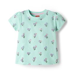 Babyhug 100% Cotton Knit T-Shirts Half Sleeves with Graphics Pack of 3 Multi Color 6-9 Months