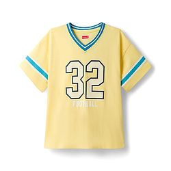 Babyhug Cotton Knit T-Shirt Oversized Half Sleeves with Graphics Yellow 12-18 Months