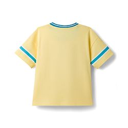 Babyhug Cotton Knit T-Shirt Oversized Half Sleeves with Graphics Yellow 12-18 Months