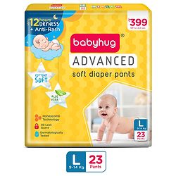 Babyhug Advanced Pant Style Diaper Large (L) Size 23 Pcs Pack of 2