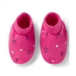 Babyhug 100% Cotton Knit Cap Mittens & Booties with Heart Print Multicolor - Diameter 8 cm