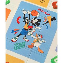Babyhug Disney Reversible Learning & Play Floor Mat - Mickey & Stitch Theme| 180x150 cm| Dense 8mm Thickness|Waterproof Foam|Crawling & Baby Massage Mat| Foldable & Portable| BIS Certified| 04 Years