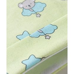 Babyhug 100% Cotton Interlock Knit Animal & Star Printed Caps Pack Of 2 Multicolor - Diameter 15 cm