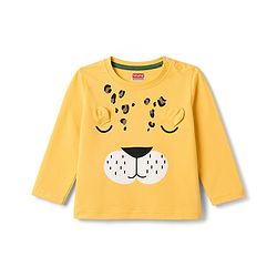 Babyhug Cotton Knit Full Sleeves Animal Printed T-Shirt & Pyjama Night Suit - Yellow