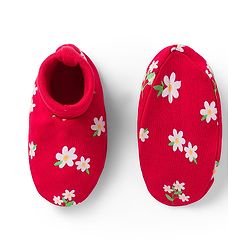 Babyhug 100% Cotton Knit Mittens & Booties with Floral Print - Multicolor