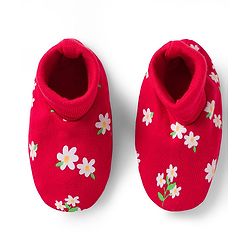 Babyhug 100% Cotton Knit Mittens & Booties with Floral Print - Multicolor