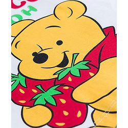 Babyhug Disney Single Jersey Knit Full Sleeves T-Shirt & Pyjama Night Suit With Winnie The Pooh Graphics - White