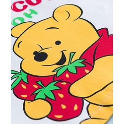 Babyhug Disney Single Jersey Knit Full Sleeves T-Shirt & Pyjama Night Suit With Winnie The Pooh Graphics - White