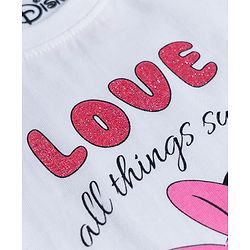 Babyhug Disney Single Jersey Knit Full Sleeves T-Shirt & Pyjama Night Suit With Minnie Mouse Graphics - Multicolor