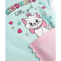 Babyhug Disney Single Jersey Knit T-Shirt with Marie Graphics Half Sleeves Multi Color 3-6 Months