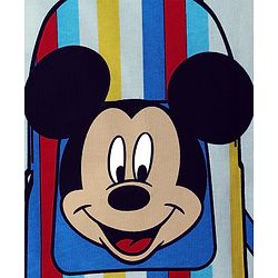 Babyhug Disney Single Jersey Knit Half Sleeves T-Shirt with Front & Back Mickey Mouse Graphics - White