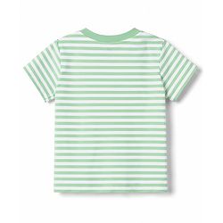 Babyhug 100% Cotton Knit Half Sleeves Striped & Animal Printed T-Shirt & Shorts Set - Green