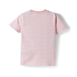 Babyhug 100% Cotton Knit Half Sleeves Vehicles Printed & Striped T-Shirt & Shorts Set - Peach & Light Blue