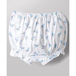 Babyhug 100% Cotton Single Jersey Knit Bloomers With Floral & Polka Dots Print Pack of 3 - Multicolor