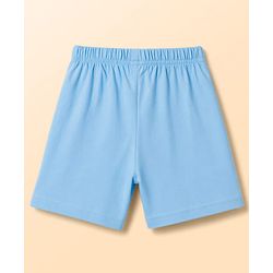 Babyhug Single Jersey Knit Sleeveless Sea Life Printed Tank T-Shirt & Shorts Set - White & Light Blue