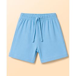 Babyhug Single Jersey Knit Sleeveless Sea Life Printed Tank T-Shirt & Shorts Set - White & Light Blue