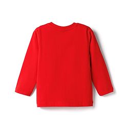 Babyhug Disney Single Jersey Knit Full Sleeves T-Shirt & Pyjama Night Suit With Minnie Mouse Graphics - Red