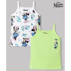 Babyhug Disney Single Jersey Knit Sleeveless Slips With Minnie Mouse Graphic Pack of 2 - Multicolor