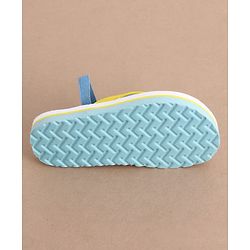 Cute Walk by Babyhug Back Strap Vehicles Printed Flip Flops - Yellow & White